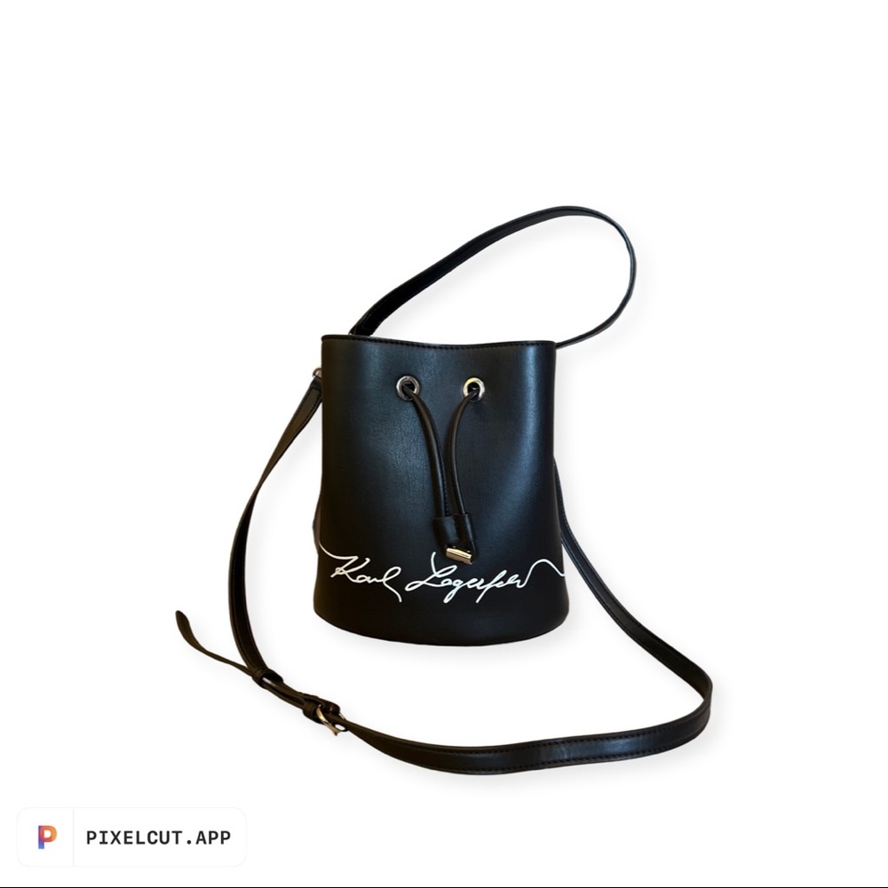 Karl Lagerfeld Paris Bucket Style Handbag with shoulder strap